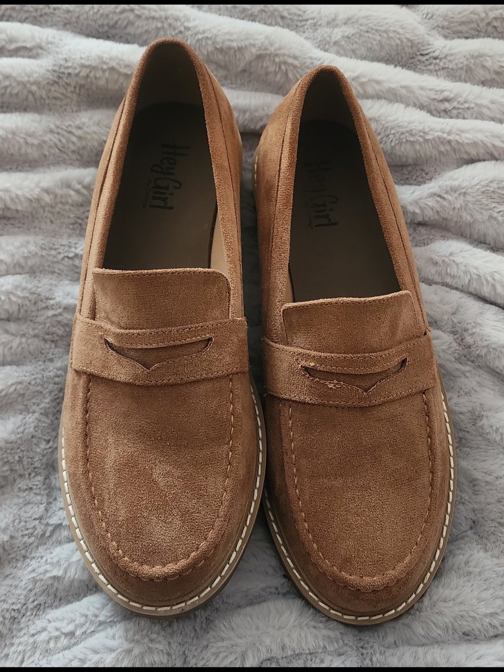 Corky's Tan Suede Penny Loafers